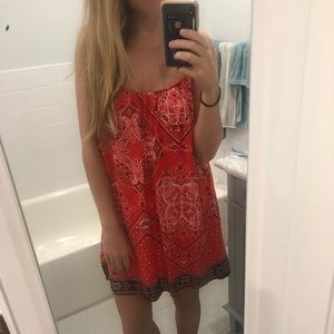 Western print sundress